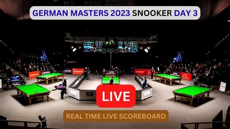 German Masters Live Score Update Today Day Game German Masters