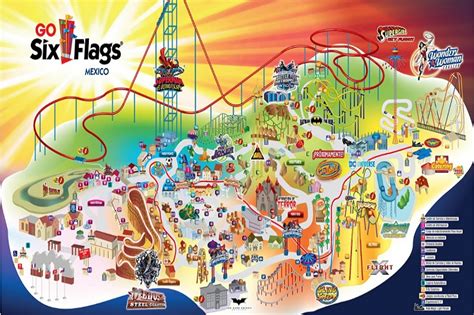 Six Flags Mexico Map