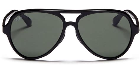 Ray Ban Acetate Aviator Sunglasses In Black For Men Lyst