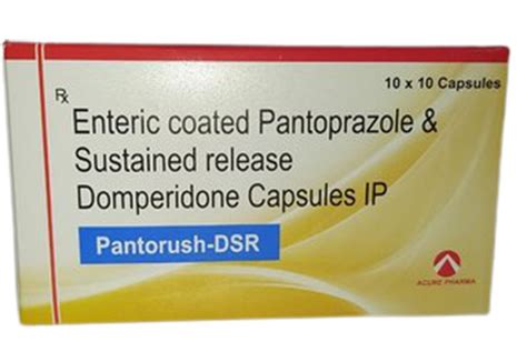 Pantoprazole 40 Mg Domperidone 30 Mg Capsule Packaging Size 10 X 10