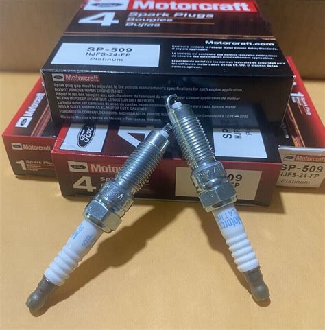 Pcs Sp Hjfs Fp Double Platinum Spark Plugs For Motorcraft Ford