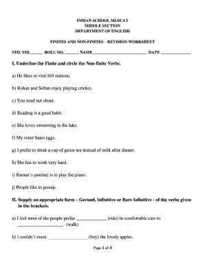 Subject Verb Agreement Worksheet Class 7 | airSlate SignNow