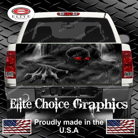 Skeleton Skull Crawl Reaper Truck Tailgate Wrap Vinyl Graphic Etsy