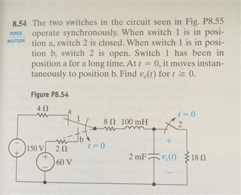 Solved The Two Switches In The Circuit Seen In Fig P855