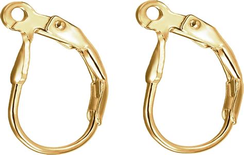 Amazon Beadnova K Gold Filled Leverback Earring Hooks Pcs