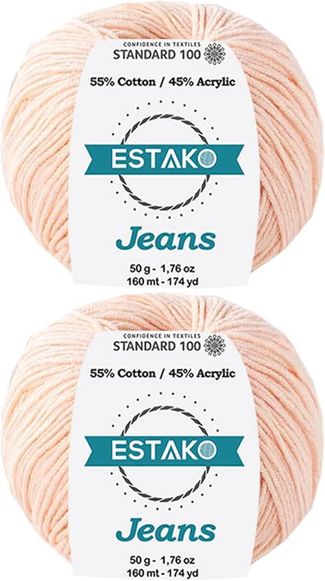 Amazon Estako Jeans Skeins Pack Cotton Acrylic