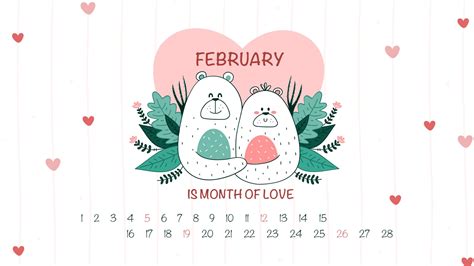 Free February Month Calendar – MasterBundles