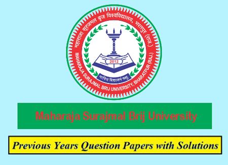 Maharaja Surajmal Brij University Previous Question Papers | Download ...