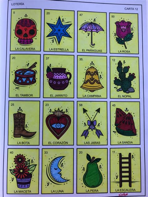 Carta De Loter A Mexicana Cartas De Loteria Mexicana Loter A