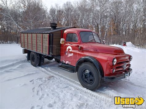 Vintage Dodge Farm Grain Truck Converted Into A Woodfire Pizza