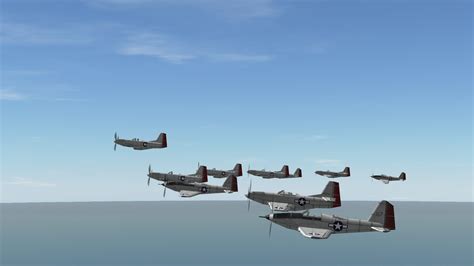 The Red Tails Squadron, leading an attack on the Island Airfield : r/KerbalSpaceProgram