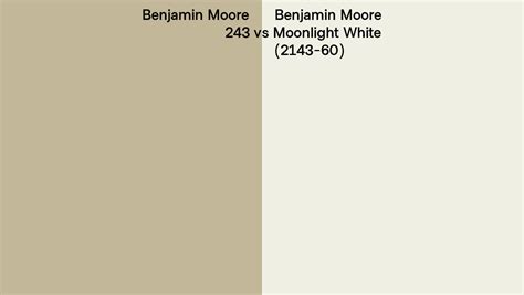 Benjamin Moore 243 Vs Moonlight White Side By Side Comparison