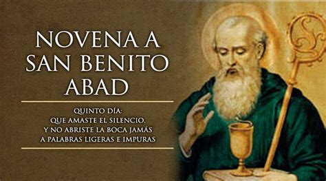 Quinto D A De La Novena A San Benito Oraci N A San Benito San