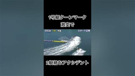 【浜名湖競艇】1号艇ターンマーク激突で2艇絡むアクシデント競艇 ボートレース ギャンブル 公営ギャンブル アクシデント Youtube