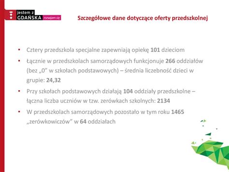 Miejska Oferta Przedszkolna Ppt Pobierz