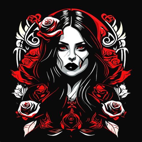 Crâne Et Roses Tête De Squelette Mort Et Fleurs Rouges Tatouage