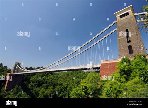 Clifton Suspension Bridge Bristol Somerset Britain Uk Stock Photo