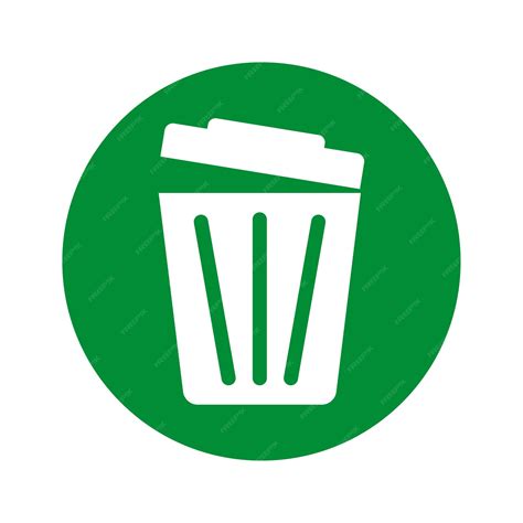 Premium Vector | Trash can and delete icon on computer Trash can in a