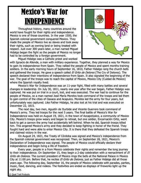 Mexican Independence Day Worksheets And Activities Worksheets Library