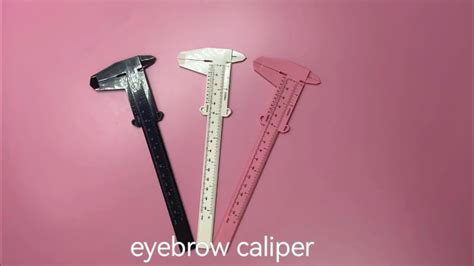 Microblading Vernier Caliper 150mm Double Scale Plastic Eyebrow