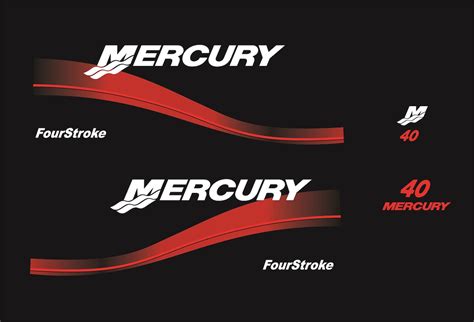 Mercury Stroke Outboard Decal Set Replica Etsy