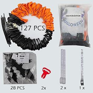 Amazon Bonropin Halloween Balloon Arch Garland Kit Pcs With