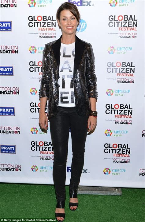 Bridget Moynahan Wears A Sophisticated Monochrome Ensemble As She