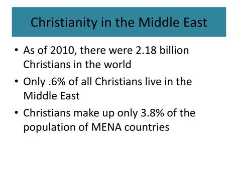 PPT - Christianity in the Middle East PowerPoint Presentation, free ...