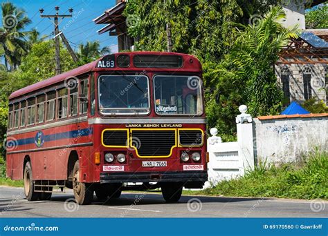 Bentota Sri Lanka December 31 2015 Regular Public Bus Buses Are