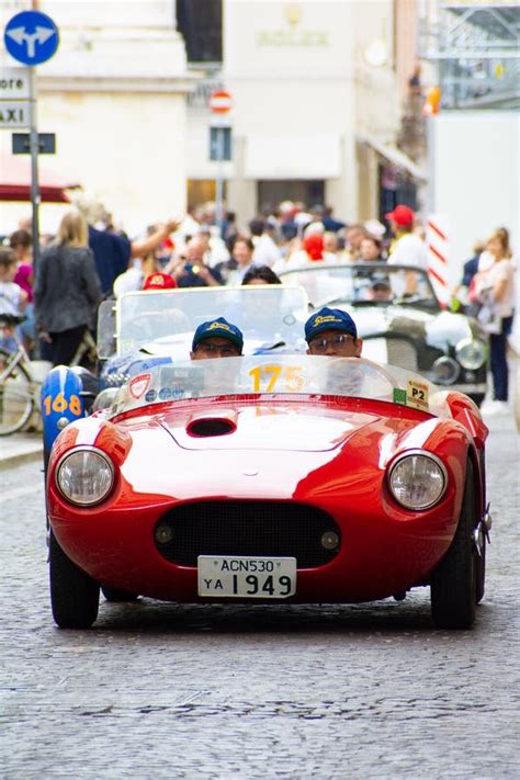 Stanguellini Hardtop Ala D Oro On An Old Racing Car In Rally