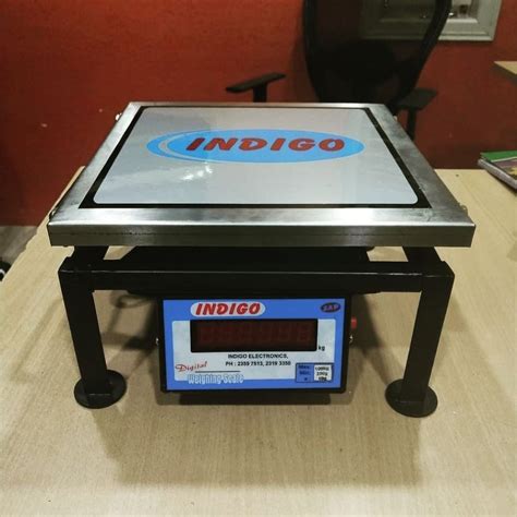 Indigo Stainless Steel 100kg Digital Electronic Weighing Scale For