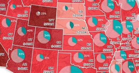 Map Shows The Median Cost And Affordability Of Homes In Every State