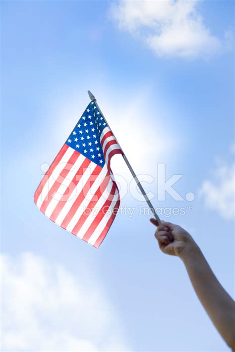 Patriotic Waving American Flag Stock Photo | Royalty-Free | FreeImages