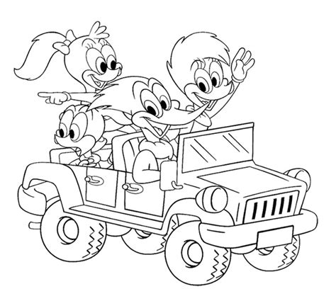 Woody Woodpecker Cartoons Free Printable Coloring Pages