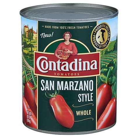 Contadina Tomatoes Whole San Marzano Style 28 Oz Shop Market Basket