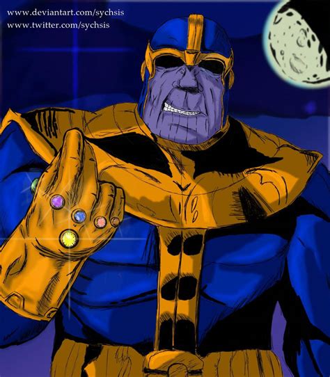 Thanos The Mad Titan By Sychsis On Deviantart