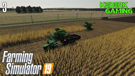 2 Combine Corn Harvest With Courseplay Midwest Horizon 3 Fs19