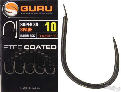 GURU Super XS Spade Barbless 10 Haldorádó horgász áruház