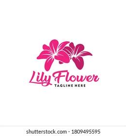 Lily Logo Design Icon Silhouette Stock Vector (Royalty Free) 1809495595 ...