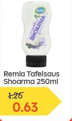 Remia Tafelsaus Shoarma Ml Aanbieding Bij Ochama