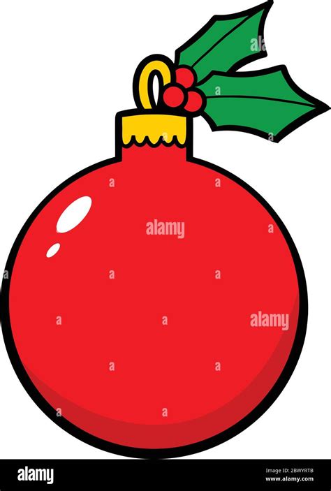 Christmas Ornament - A cartoon illustration of a Christmas Ornament ...