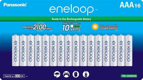 Panasonic Eneloop AAA Rechargeable Ni MH Batteries Pre Charged 2100