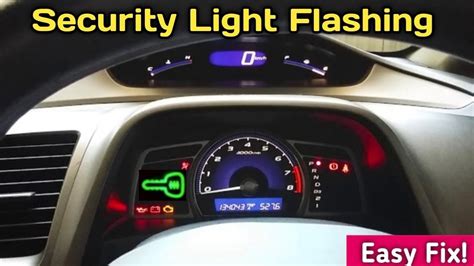 2010 Honda Civic Reborn No Start Theft Light Blinking Easy Fix Honda Security Light Flashing