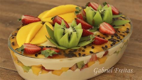 Sobremesa Gelada Frutas Super F Cil Gabriel Freitas Gabriel