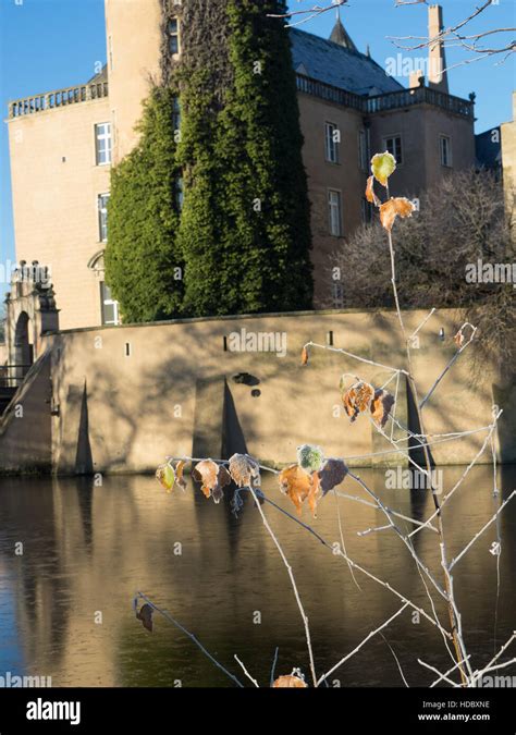 Winter at a castle in Germany Stock Photo - Alamy