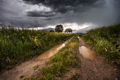 Kostenlose foto Landschaft Natur Gras Wolke Himmel Straße Feld