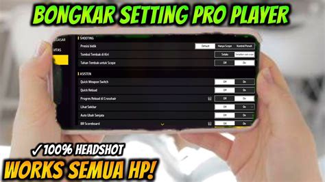 Pengaturan Auto Headshot Setting Sensitivitas Dan Control Terbaru