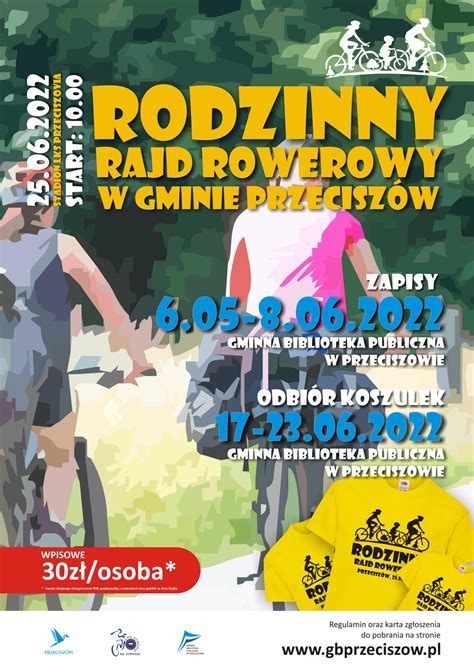 Ruszy Y Zapisy Na Rodzinny Rajd Rowerowy W Przeciszowie Gminna