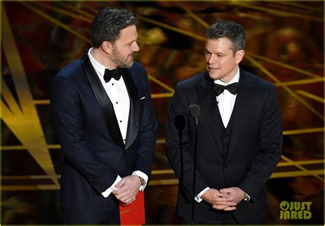 Ben Affleck & ‘Guest’ Matt Damon Present at Oscars 2017, Matt Gets Played Off by Jimmy Kimmel ...