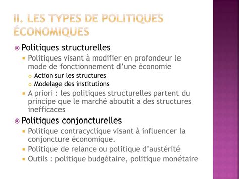 PPT Les politiques économiques PowerPoint Presentation free download